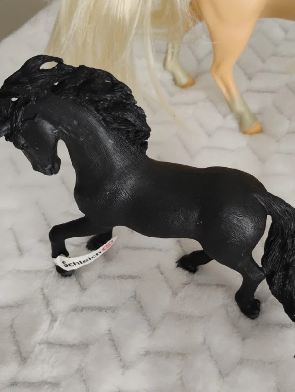 Assorted Kids Toy Horse Pack - Black, Cream, Brown Collectible Figures